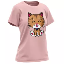 T-shirt Femme « Kawaii Baby Cat (tigré) » – Parodie Kawaii Baby Cats