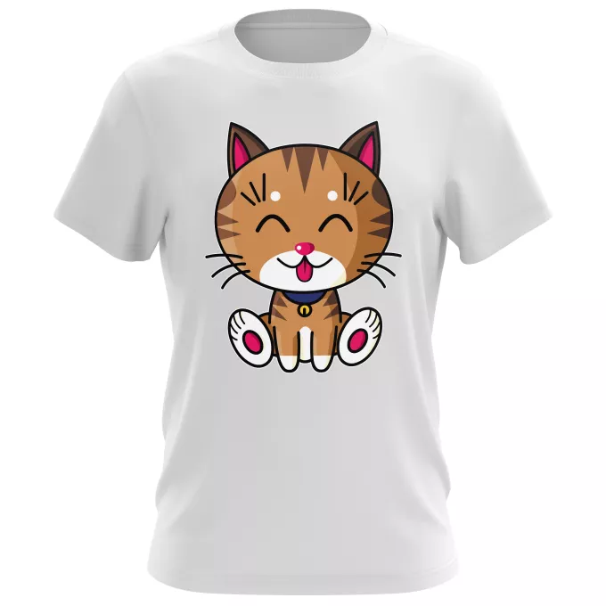 T-shirts Hommes Parodie Kawaii Baby Cats Kawaii Baby Cat (tigré)