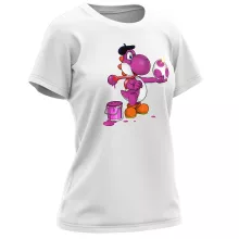 Paarse Yoshi Damen T-shirt – Yoshi parodie