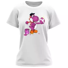 Paarse Yoshi Damen T-shirt – Yoshi parodie