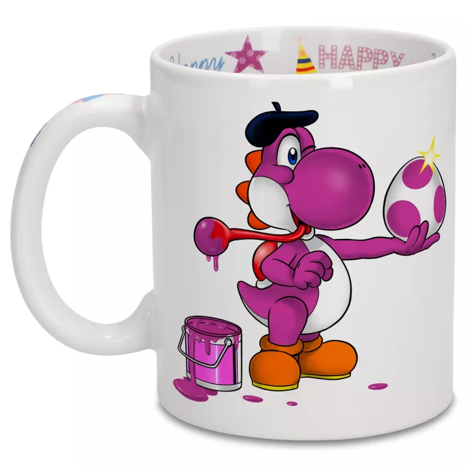 Tazze di compleanno Paoridia Yoshi Yoshi viola