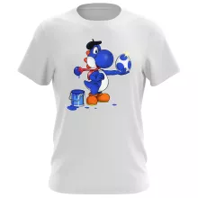 Blauer Yoshi T-Shirt – Parodie auf Yoshi