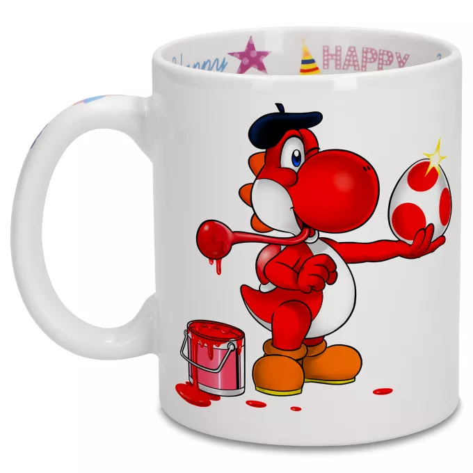 Tazze di compleanno Paoridia Yoshi Yoshi rosso