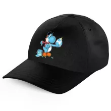Casquette Enfant « Peinture fraîche... (Version bleue claire) » – Parodie Yoshi