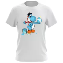 Light Blue Yoshi T-Shirt – Yoshi parody