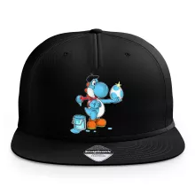 Casquette « Peinture fraîche... (Version bleue claire) » – Parodie Yoshi