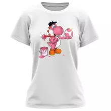 Maglietta da Donna “Yoshi rosa” – Parodia dei Yoshi