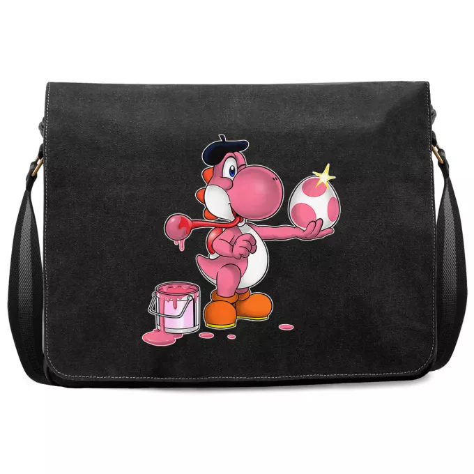 Borsa Da Postino In Tela Paoridia Yoshi Yoshi rosa