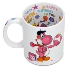 Pink Yoshi Mug – Yoshi parody