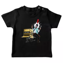 T-shirt bébé Solid Snake « Colis piégé... » – Parodie Metal Gear Solid