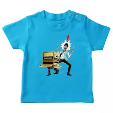 T-shirt bébé Solid Snake « Colis piégé... » – Parodie Metal Gear Solid