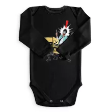 Body bébé manches longues Solid Snake « Colis piégé... » – Parodie Metal Gear Solid