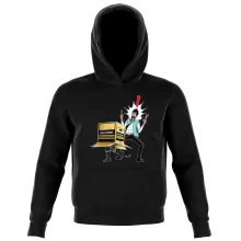 Sweat à capuche Enfant Solid Snake « Colis piégé... » – Parodie Metal Gear Solid