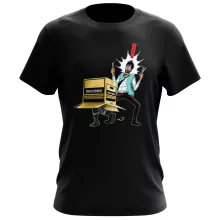 T-shirt Solid Snake « Colis piégé... » – Parodie Metal Gear Solid