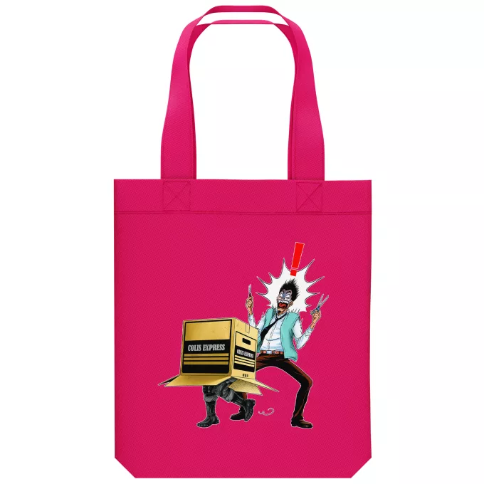 Sac Tote Bag en coton Bio Parodie Metal Gear Solid Colis piégé... :) - Solid Snake
