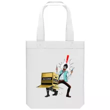totebag Solid Snake « Colis piégé... » – Parodie Metal Gear Solid