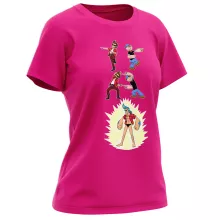 Franky Damen T-shirt “Franky, Ace Ventura en Popeye” – One Piece parodie
