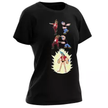T-shirt Femme Franky « FUSION YAHAAAAA !!! (Super Splendide » – Parodie One Piece