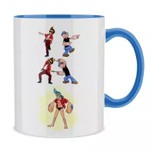 Franky Mug “Franky, Ace Ventura and Popeye” – One Piece parody