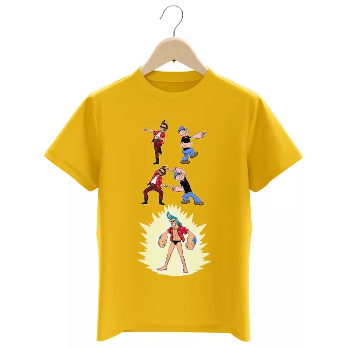 T-shirts för barn Parodi One Piece Franky, Ace Ventura och Karl-Alfred