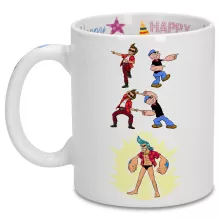 Franky Mug “Franky, Ace Ventura and Popeye” – One Piece parody
