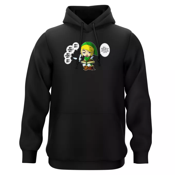 Sweat-shirts à Capuche Parodie Zelda Une fée pratique mais agaçante... - Link, la Fée Navi
