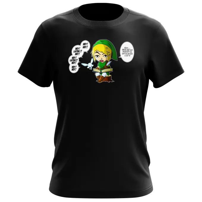 T-shirts Hommes Parodie Zelda Une fée pratique mais agaçante... - Link, la Fée Navi