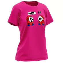 Shy Guy Women T-shirt – Super Mario parody