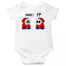 Shy Guy Baby Bodysuit – Super Mario parody