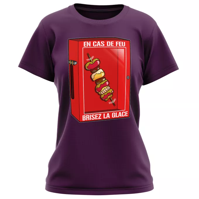 T-shirts Femmes Parodie Funny En cas de feu, brisez la glace... !! - Geek - Humour