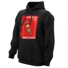 Sweat à capuche Geek « En cas de feu, brisez la glace... !! » – Parodie Funny