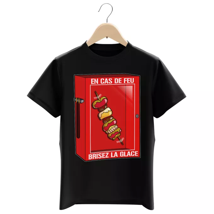 T-shirts Enfants Garçons Parodie Funny En cas de feu, brisez la glace... !! - Geek - Humour