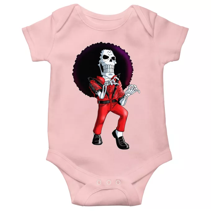 Body baby korta ärmar (flicka) Parodi One Piece Brook och Thriller