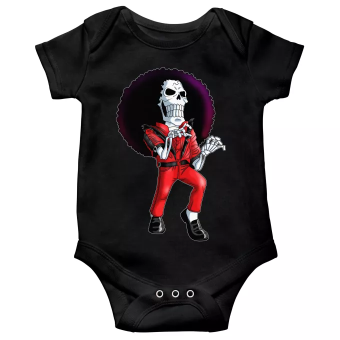 Body baby korta ärmar Parodi One Piece Brook och Thriller