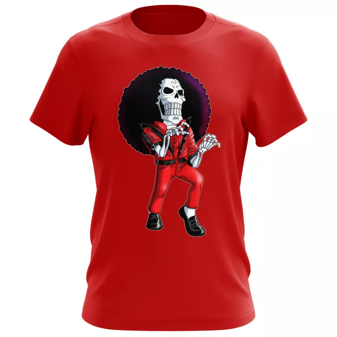 T-shirts för män Parodi One Piece Brook och Thriller