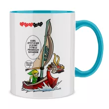 Mug Link « Un elfe à la mer.... » – Parodie Zelda