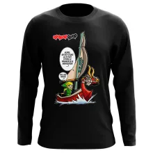 T-Shirt à manches longues Link « Un elfe à la mer.... » – Parodie Zelda