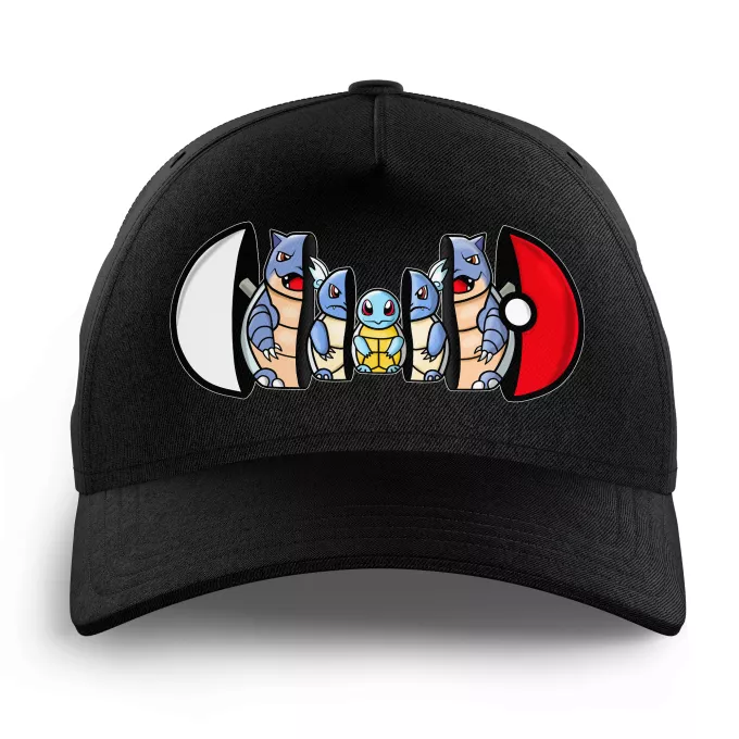 Barnens keps Parodi Pokémon Squirtle, Wartortle och Blastoise