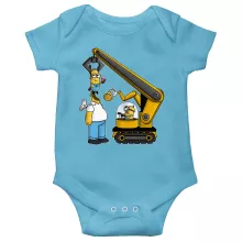 Kévin Baby Bodysuit “Kévin the Minion and Homer Simpson” – Minions parody