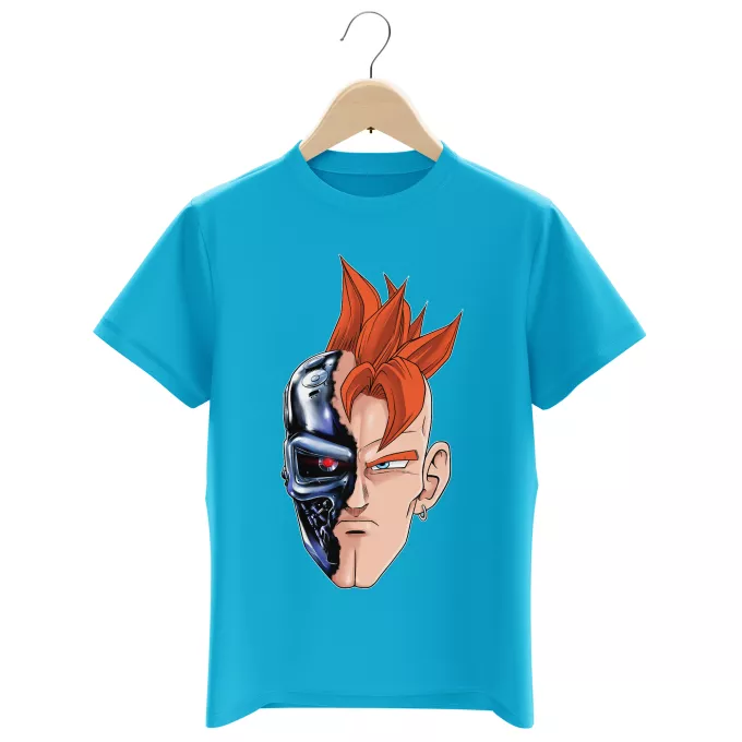 Boys Kids T-shirts Parody of Dragon Ball Z - DBZ Android 16 and The Terminator