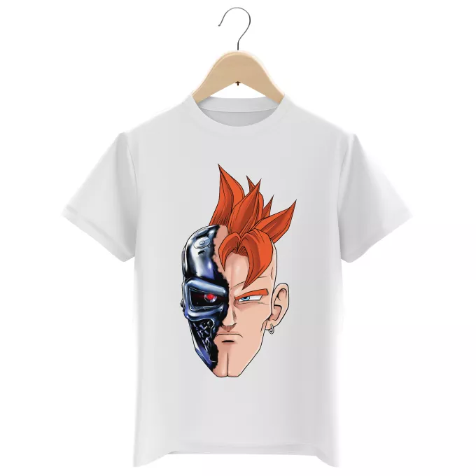 Camisetas Niños Parodia Dragon Ball Z -DBZ C-16 y Terminator