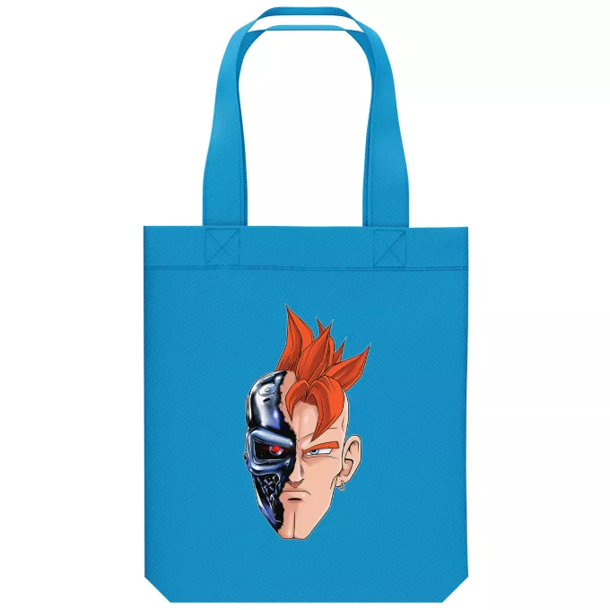 Borsa Tote Bag in cotone organico Paoridia Dragon Ball Z - DBZ C-16 e Terminator