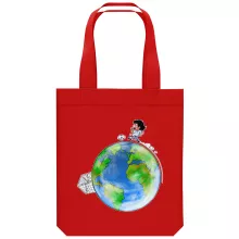 Borsa Tote Bag in cotone organico Parodie di Manga