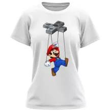 Mario Damen T-shirt – Parodie auf Super Mario