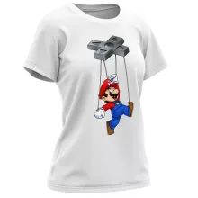 Mario Damen T-shirt – Parodie auf Super Mario