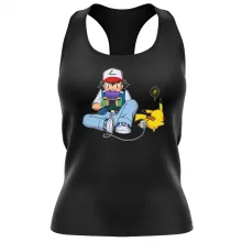 Pikachu Women's Tank Top “Pikachu and Ash Ketchum” – Pokémon parody
