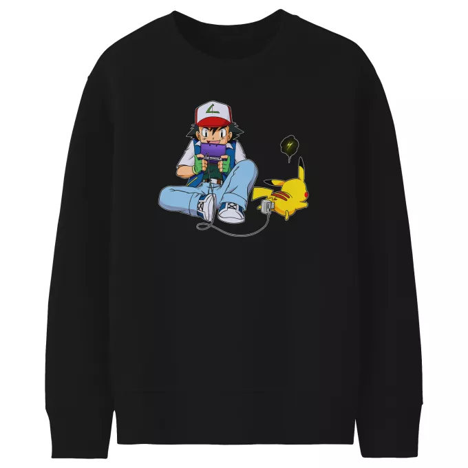 Kids Sweaters Parody of Pokémon Pikachu and Ash Ketchum