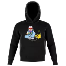 Pikachu Kids Hoodie “Pikachu and Ash Ketchum” – Pokémon parody