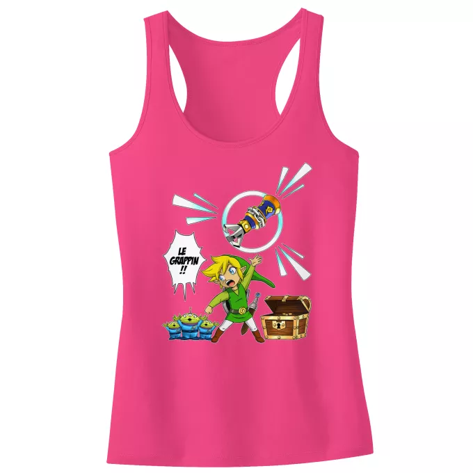 Débardeur Enfant Fille Parodie Zelda Le Grappin... - Link, les Aliens