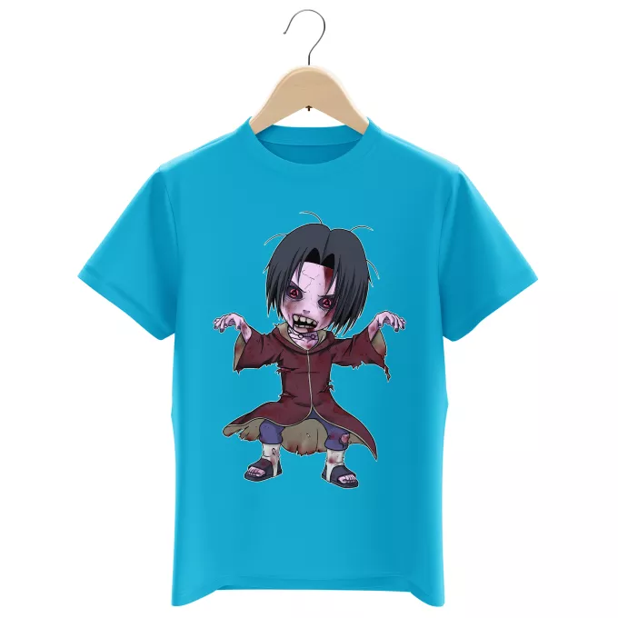 Camisetas Niños Parodia Naruto Itachi X Walking Dead